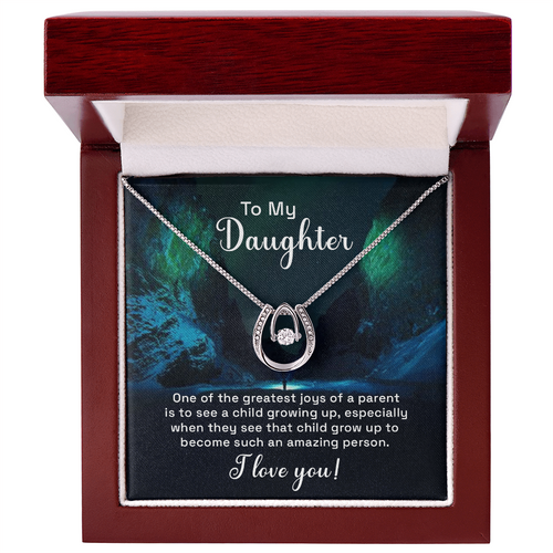 Gift for Daughter – “You're My Greatest Joy” Lucky In Love Necklace