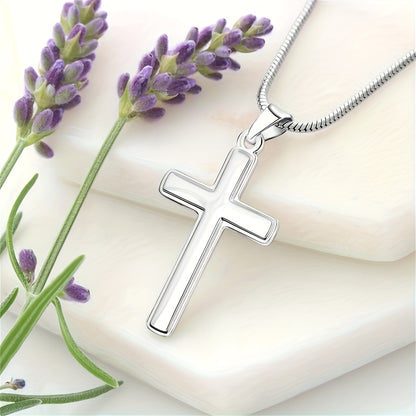 To My Husband | Stainless Steel Cross Necklace – Perfect Birthday or Christmas Present