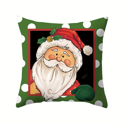 4-Piece Christmas Throw Pillow Covers Set – Vibrant Holiday Designs for Bedroom, Living Room, Sofa, and Car Decor