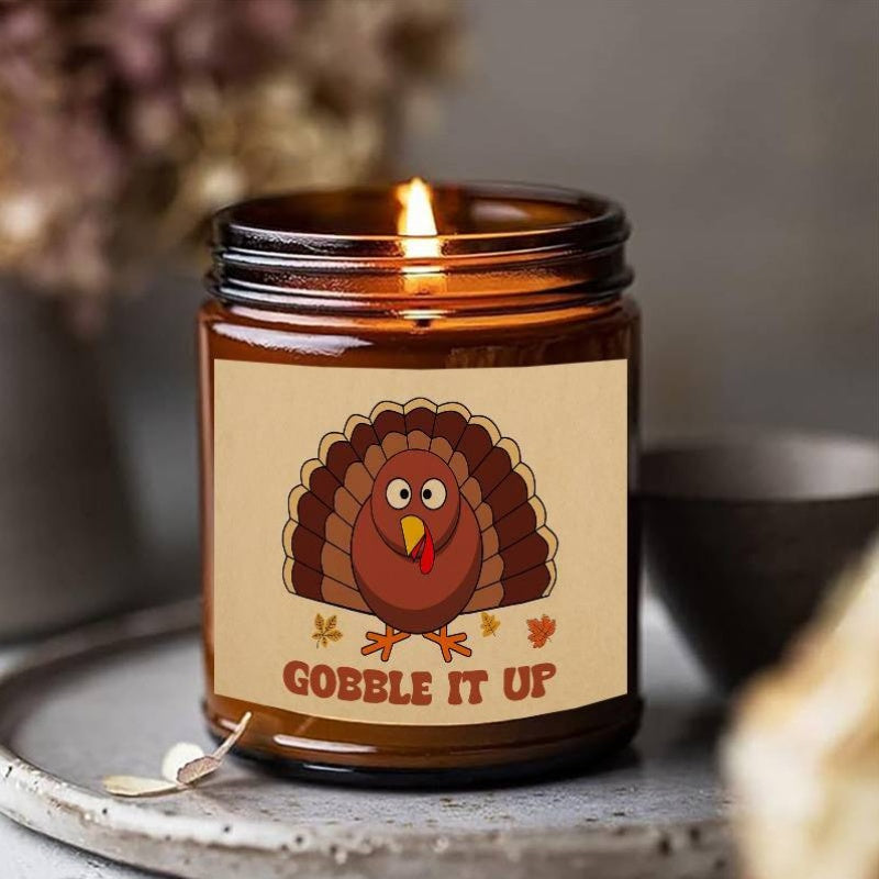 Festive Thanksgiving Candle Set – Gobble It Up for Fall Decor