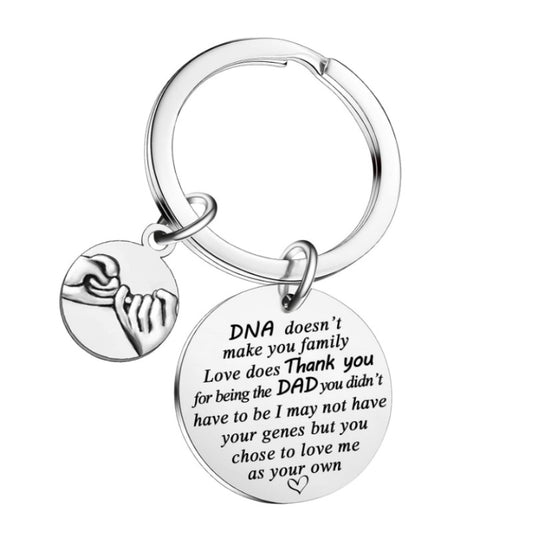 Dad Stepdad Keychain Gifts Fathers Day Keyrings For Papa Dad Stepdad Father Birthday Christmas Presents Gifts