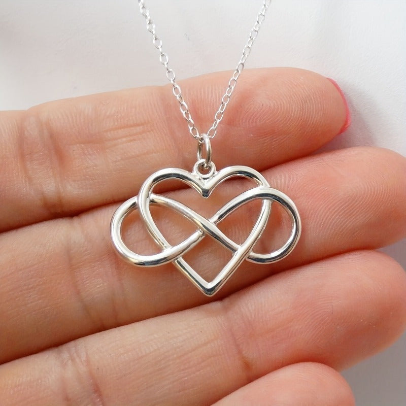 To my Bonus Mom: Infinite Heart Necklace With Blessing Card Step Mom Gifts For Mother's Day Gift