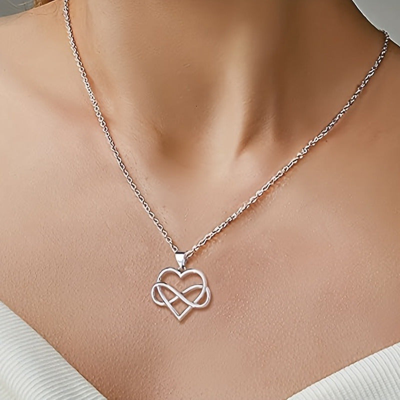 To my Bonus Mom: Infinite Heart Necklace With Blessing Card Step Mom Gifts For Mother's Day Gift