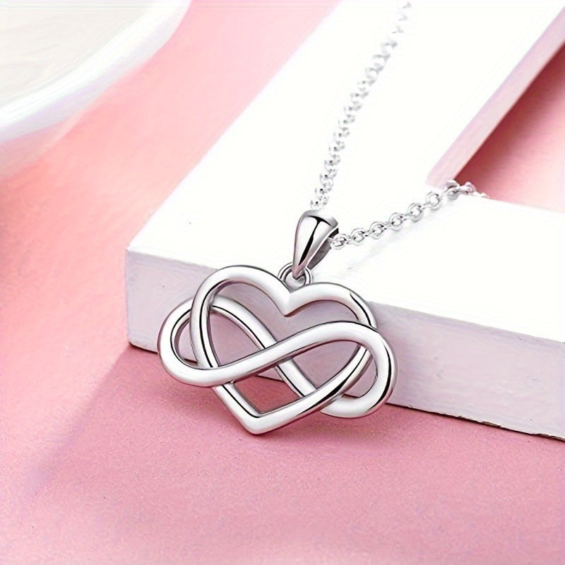 To my Bonus Mom: Infinite Heart Necklace With Blessing Card Step Mom Gifts For Mother's Day Gift