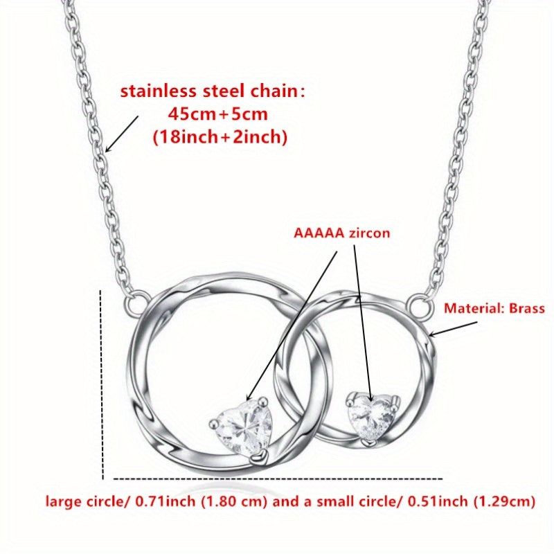 Big Sister Little Sister Necklace - A Beautiful and Meaningful Gift for Sisters, Ideal for Birthdays & Christmas