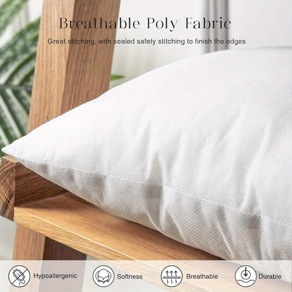 100% Virgin Fiber Phantoscope Pillow Inserts – Hypoallergenic, Soft & Plush for Home Decoration