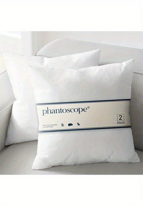 100% Virgin Fiber Phantoscope Pillow Inserts – Hypoallergenic, Soft & Plush for Home Decoration