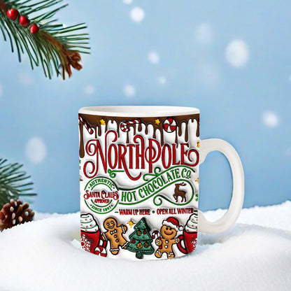 Christmas Gift Coffee Mug – Novelty Ceramic Coffee Cup for Men & Women | Perfect for Hot & Cold Drinks, Office, Home, Kitchen, Coffee Bar Decor