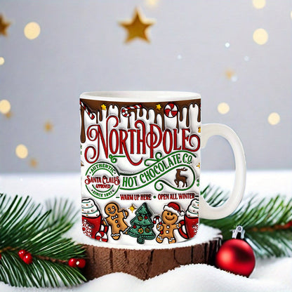 Christmas Gift Coffee Mug – Novelty Ceramic Coffee Cup for Men & Women | Perfect for Hot & Cold Drinks, Office, Home, Kitchen, Coffee Bar Decor