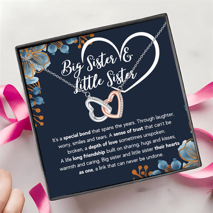 Heartfelt Necklace Gift Box for Sisters - A Beautiful Jewelry Gift with Message Card for Birthdays & Special Occasions