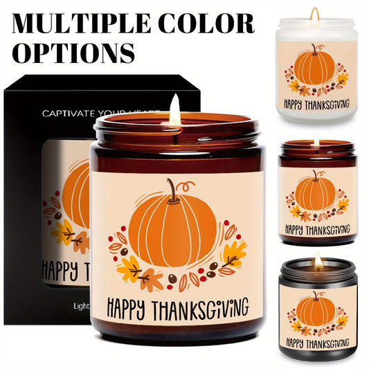 Thanksgiving Scented Candle – Terracotta Pumpkin for Perfect Fall Ambiance