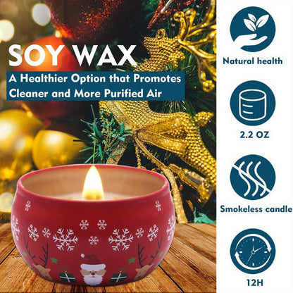 4pcs Scented Candle Set - Perfect Christmas Gifts for Women, Mom, Wife, and Colleagues