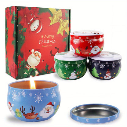 4pcs Scented Candle Set - Perfect Christmas Gifts for Women, Mom, Wife, and Colleagues