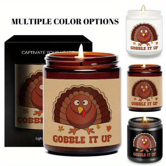 Festive Thanksgiving Candle Set – Gobble It Up for Fall Decor