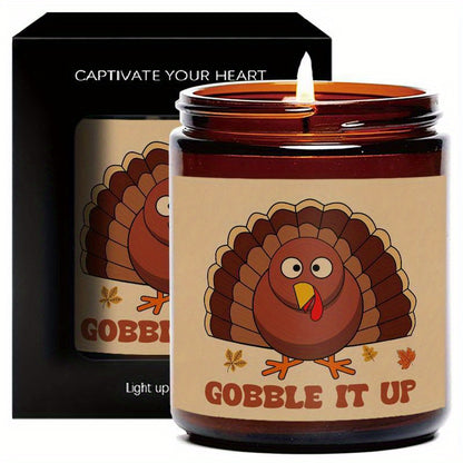 Festive Thanksgiving Candle Set – Gobble It Up for Fall Decor