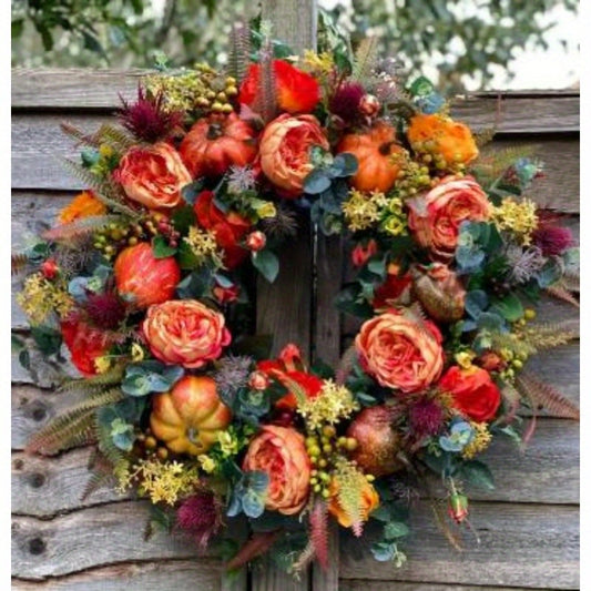 Artificial Christmas Wreath for Front Door - Ideal for Outdoor, Harvest Festival, and Holiday Party Décor