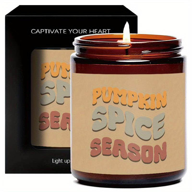 Autumn Scented Pumpkin Candle - A Cozy and Fun Seasonal Gift