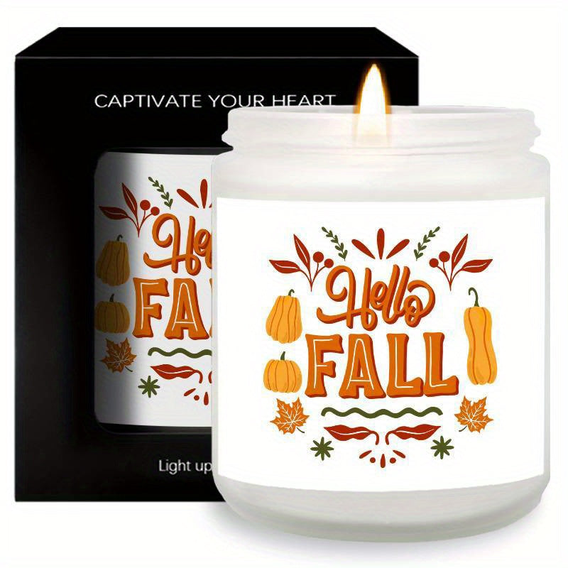 Hello Fall Aromatherapy Candle – Perfect for Thanksgiving & Seasonal Relaxation