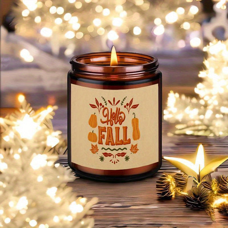 Hello Fall Aromatherapy Candle – Perfect for Thanksgiving & Seasonal Relaxation