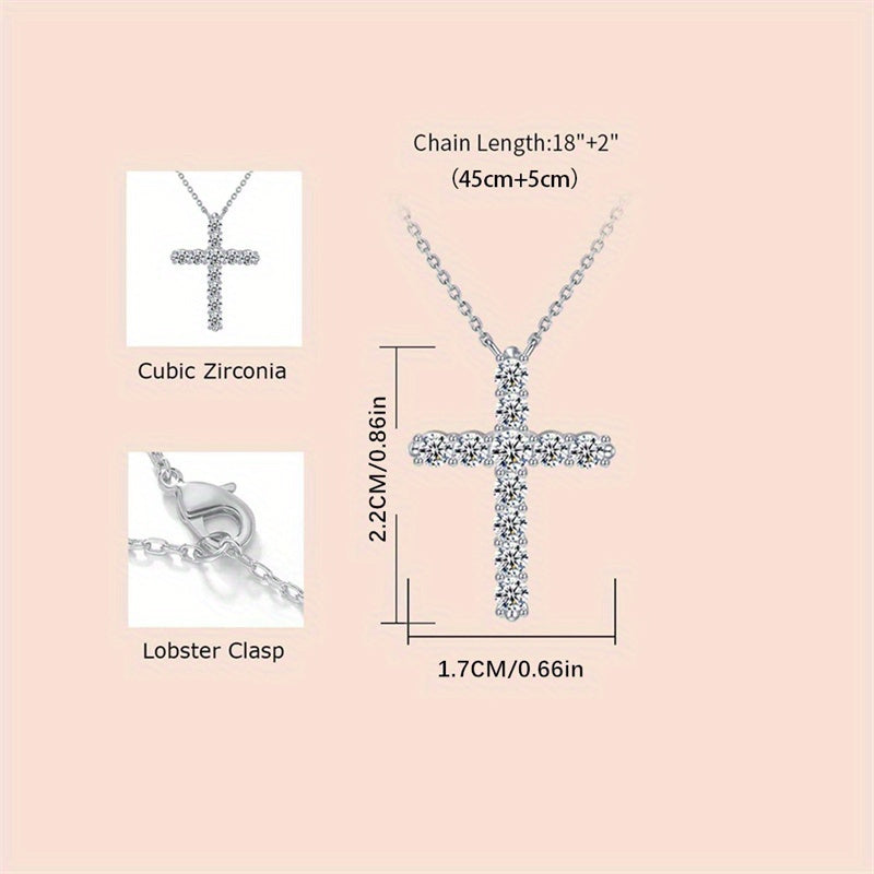 Gift Box Set of Cross Necklace – A Heartfelt Gift for Granddaughter on Valentine's Day, Birthdays, Thanksgiving, or Christmas