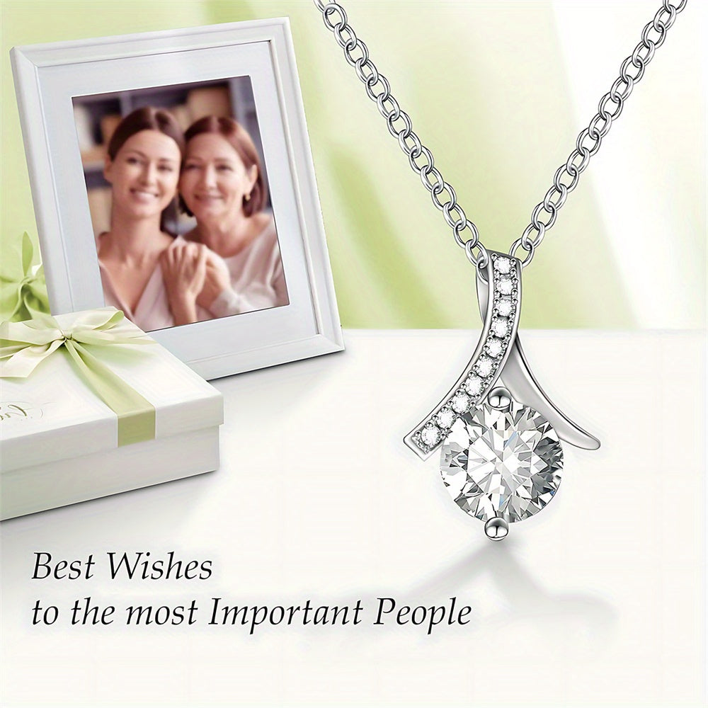 Sister Pendant Necklace in Gift Box - Elegant and Thoughtful Jewelry Gift for Birthdays, Mother’s Day, Christmas & More