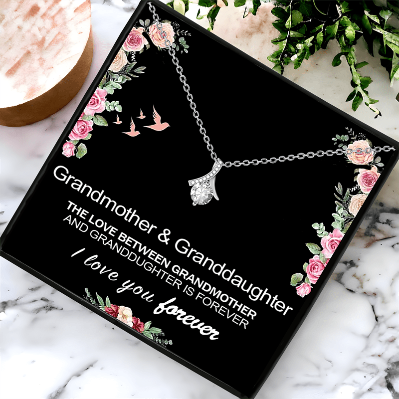 Gift Box for New Necklaces – A Beautiful Necklace Gift Set for Granddaughter on Valentine's Day, Birthdays, Thanksgiving, or Christmas