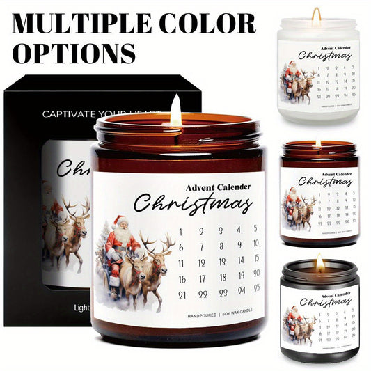 Lavender Scented Christmas Countdown Candle – The Perfect Holiday Gift