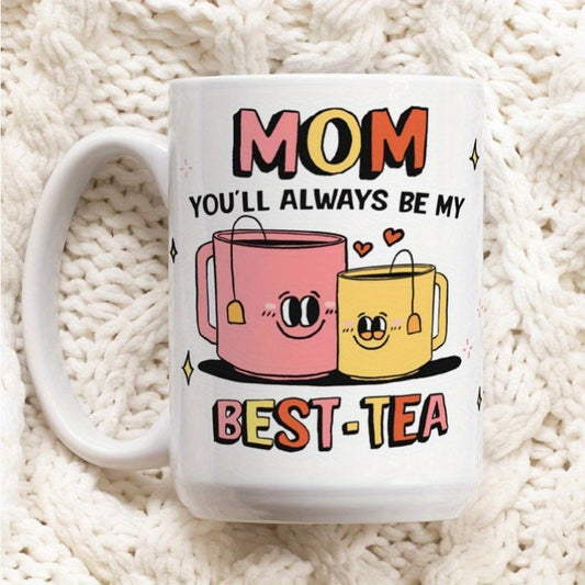 To Mom my Best-Tea: Custom Mom Mug, Personalized Gift For Mum, Ceramic Coffee Cup, Cute Mom Mug, Customised Best Mom Mug, Gift For Mom, Mom Mug, Christmas Gift