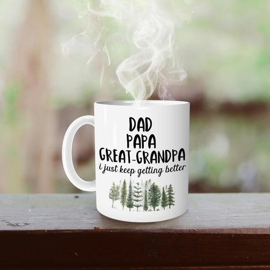 “Great Grandpa” 11oz Ceramic Coffee Mug - Thoughtful Gift for Father’s Day, Baby Announcements & Special Occasions