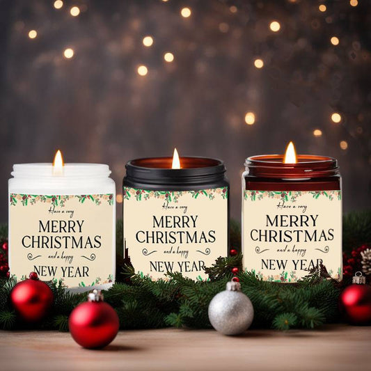 Merry Christmas Lavender Scented Candle – A Unique Holiday Gift for Everyone