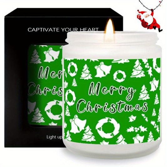 Merry Christmas Lavender Scented Candle – A Perfect Holiday Gift for All