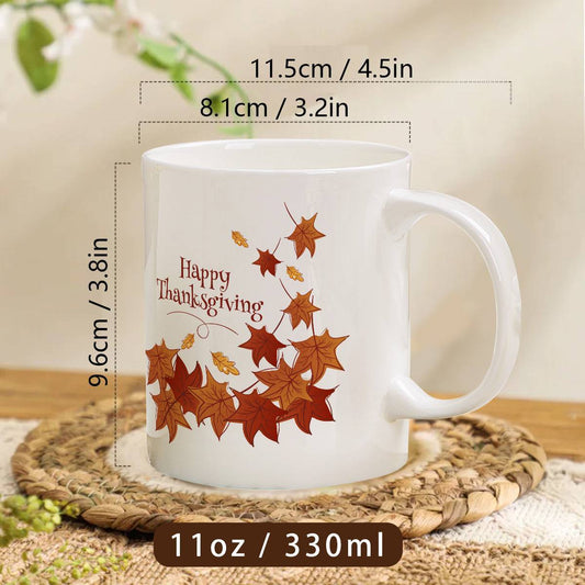 Premium 11oz Pumpkin Ceramic Coffee Mug – Ideal Gift for Fall, Thanksgiving & Christmas