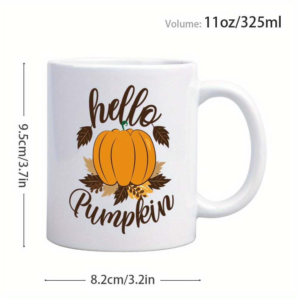 Funny Pumpkin Pattern Design Ceramic Coffee & Tea Mug – 11 oz