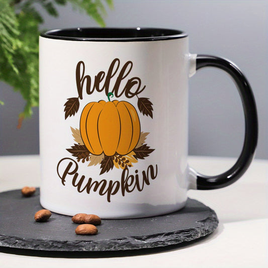 Funny Pumpkin Pattern Design Ceramic Coffee & Tea Mug – 11 oz