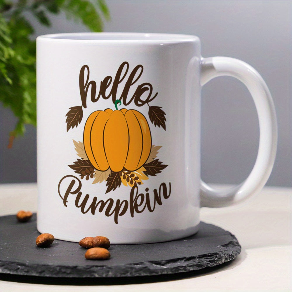 Funny Pumpkin Pattern Design Ceramic Coffee & Tea Mug – 11 oz