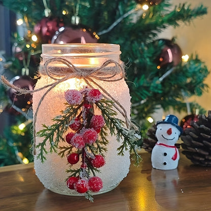 18 oz Red Snow Forest Christmas Candle - Perfect for Home Décor and a Unique Gift for Women