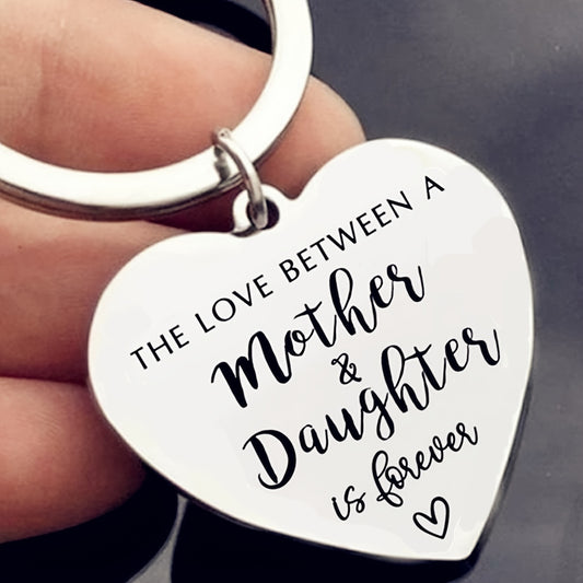 Mother and Daughter: Forever Keychain - Heartwarming Symbol of Unconditional Mother-Daughter Love, Ideal Mother's Day Gift, New Year Gift for Family Members