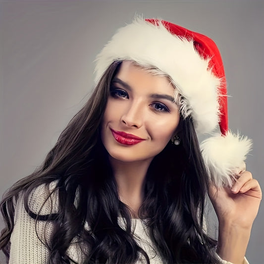 Cute Fluffy Christmas Hat - 4 Color Options - Ideal for Cosplay, Party Décor, Photography Props & Festive Gifts