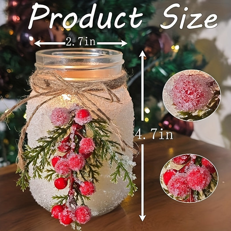 18 oz Red Snow Forest Christmas Candle - Perfect for Home Décor and a Unique Gift for Women