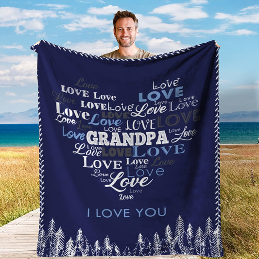 Soft Flannel Blanket - A Cozy, Multi-Purpose Gift from Grandpa for All Seasons