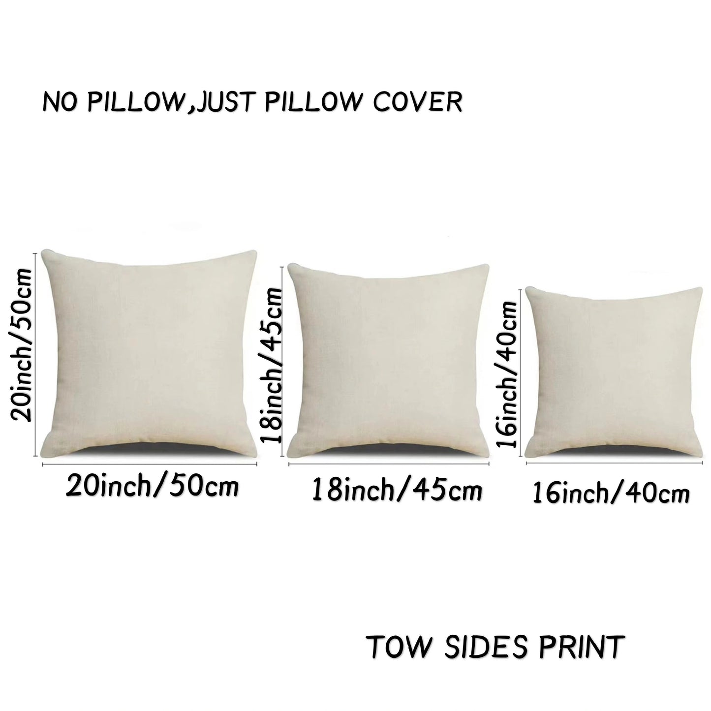 4-Pack Winter Holiday Pillow Covers – Contemporary Snowman & Santa Designs (18x18")