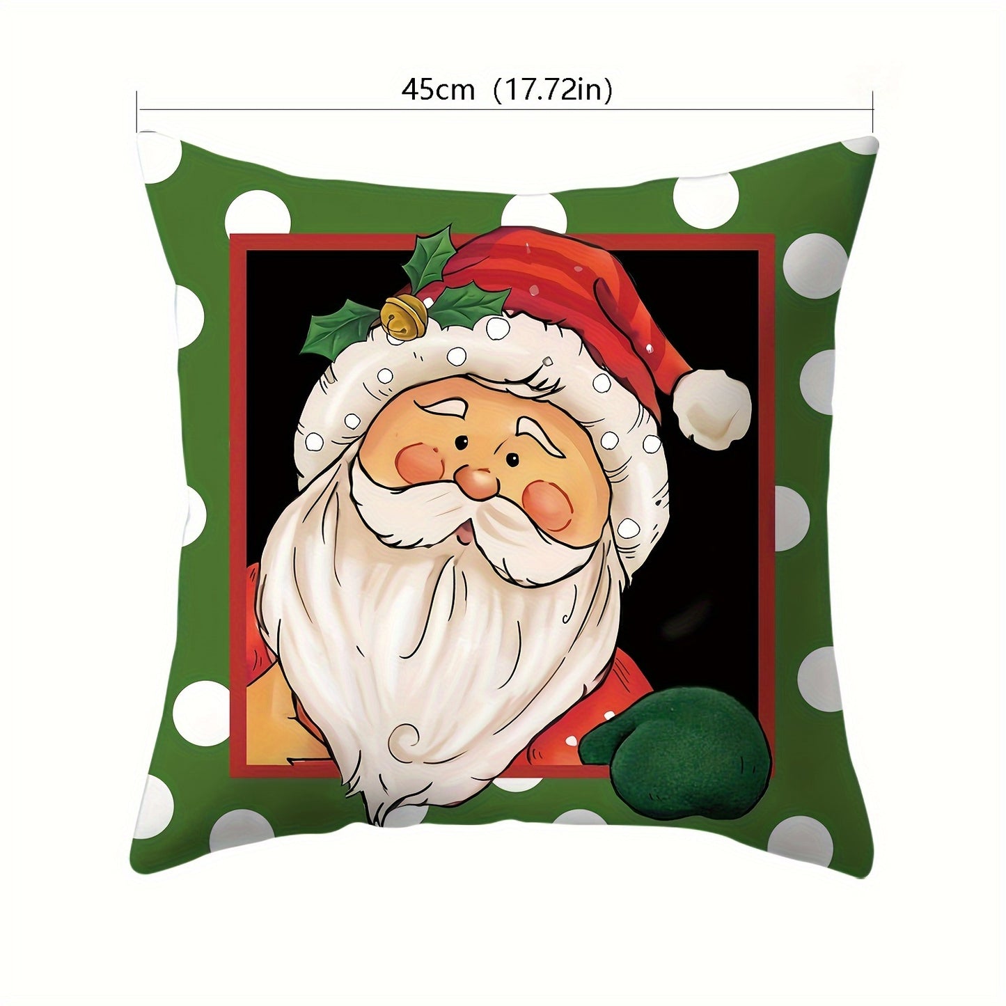 4-Piece Christmas Throw Pillow Covers Set – Vibrant Holiday Designs for Bedroom, Living Room, Sofa, and Car Decor