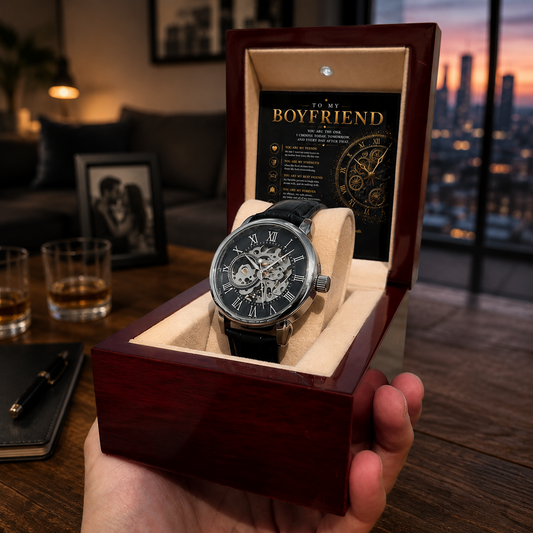 To My Boyfriend – Forever Yours Openwork Automatic Watch