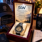 To My Son From Mom – Endless Joy & Pride – Openwork Automatic Watch