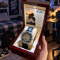 To My Son From Mom – Proud of the Man You Are Becoming – Openwork Automatic Watch