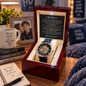 To My Son From Mom – My Endless Joy and Pride – Openwork Automatic Watch