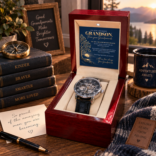 To Our Dearest Grandson – Treasure Beyond Measure Openwork Watch