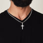 Gift for Dad – “Dad, You Are My Hero” Cross Cuban Link Necklace