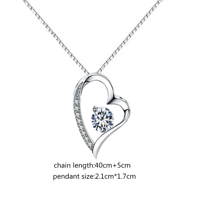 Daughter Heart Pendant Necklace with Crystal: A Beautiful and Personalized Gift for Her