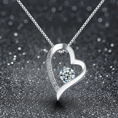 Daughter Heart Pendant Necklace with Crystal: A Beautiful and Personalized Gift for Her